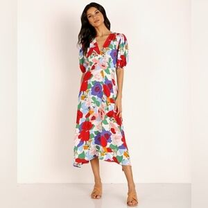 Faithfull the Brand Marie Louise Floral Midi Dress